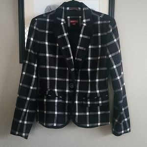 Merona Black and White Blazer Size 4